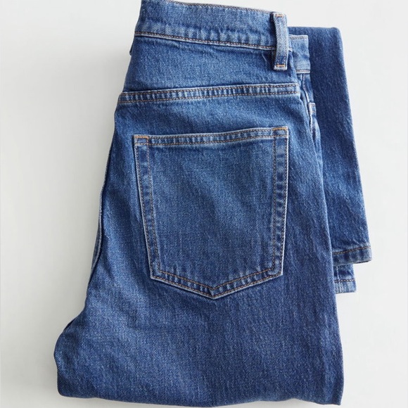 & OTHER STORIES Favorite Cut Slim Straight Leg Jeans - Bright Blue Size 28 NWoT! - Picture 2 of 6